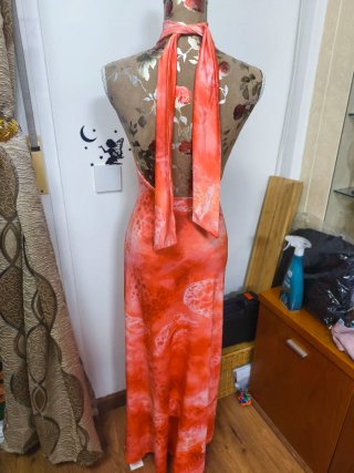 Vestido Largo Ajustado de Fiesta talla S