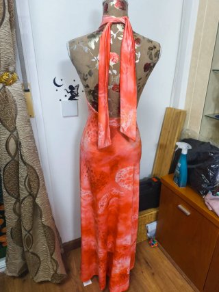 Vestido Largo Ajustado de Fiesta talla S