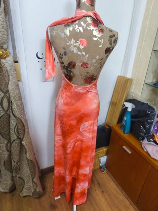 Vestido Largo Ajustado de Fiesta talla S