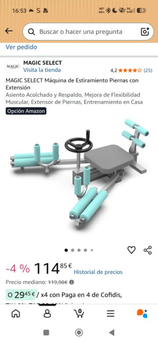 Máquina Estiramiento Piernas MAGIC SELECT