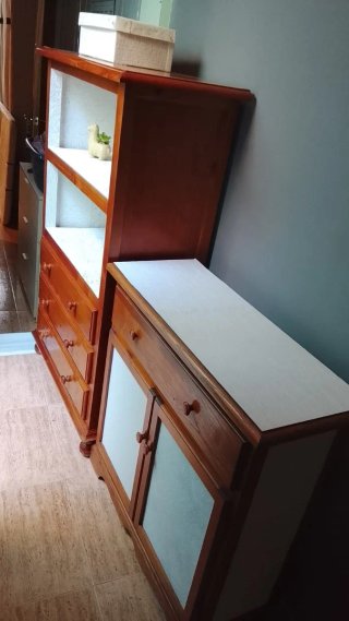 Lote de 2 Muebles de Madera