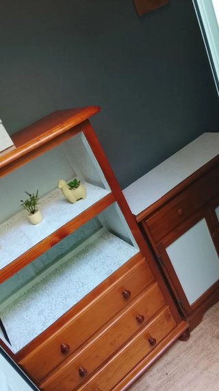 Lote de 2 Muebles de Madera