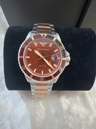 Reloj Emporio Armani Marrón y Plateado