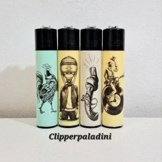 Set di 4 accendini Clipper