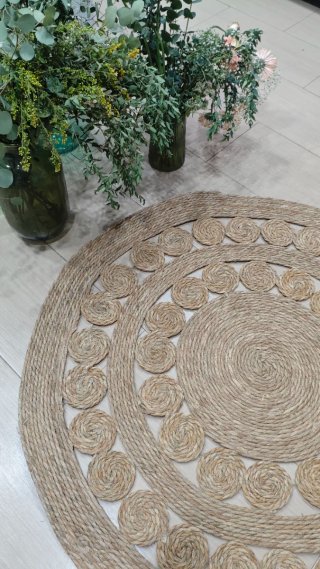 Alfombra Redonda de Yute (precio por unidad)