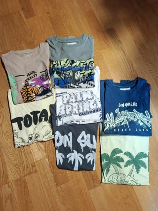 Lote 7 Camisetas Manga Corta Niño