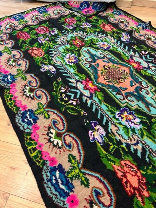 Tappeto grande in lana multicolore