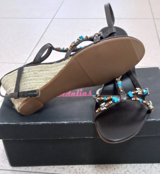 Sandalias Piccola Piu Talla 38 Marrón