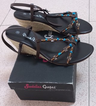 Sandalias Piccola Piu Talla 38 Marrón