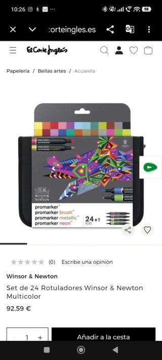 Set 25 Rotuladores Winsor & Newton Promarker