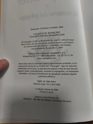Harry Potter y el misterio del príncipe