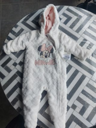 Pijama Disney Baby Minnie Blanco