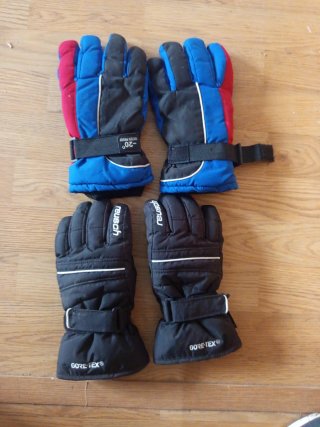 Guantes Reusch Niño Azul Rojo Gore-Tex