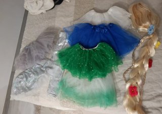 Disfraz Princesa Tutú Peluca Guantes
