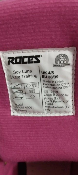 Patines de 4 Ruedas Rosa y Turquesa