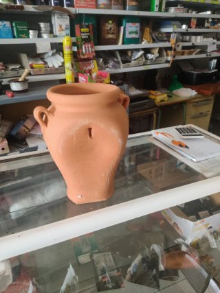 Tinaja de terracota para colgar