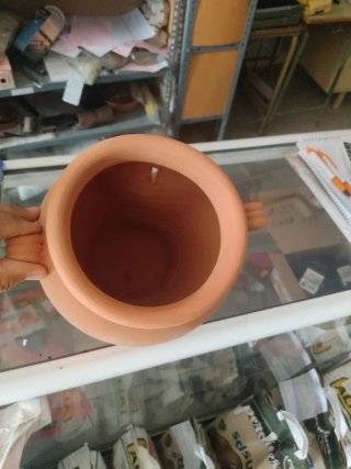 Tinaja de terracota para colgar