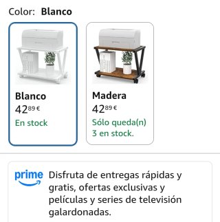 Mesita de impresora para oficina