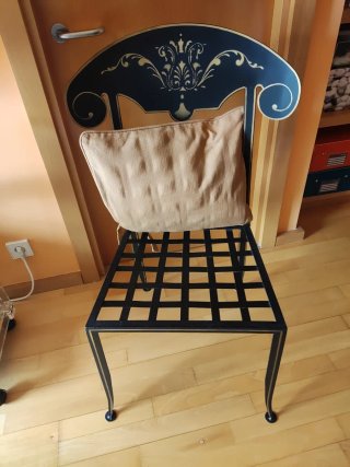 2 Sillas de Hierro Estilo Vintage