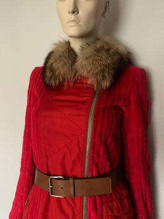 Abrigo Vintage Carolina Herrera Rojo