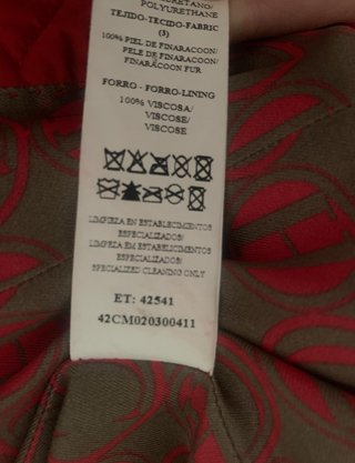 Abrigo Vintage Carolina Herrera Rojo