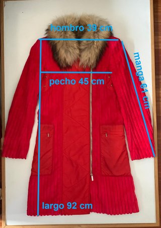 Abrigo Vintage Carolina Herrera Rojo