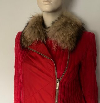 Abrigo Vintage Carolina Herrera Rojo