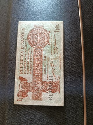 Billete 1 Peseta 1937 República Española