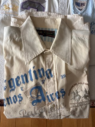 Camisa La Martina Beige Hombre