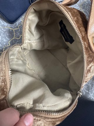 Mochila Pequeña Roberta Biagi Marrón/Dorado