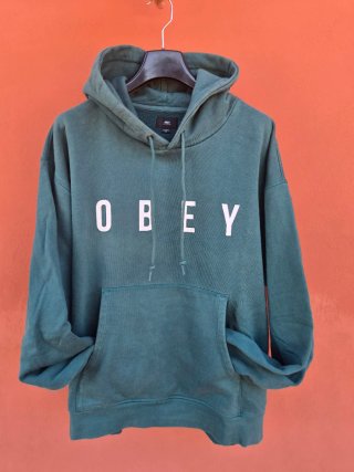 Felpa Obey Verde con Logo