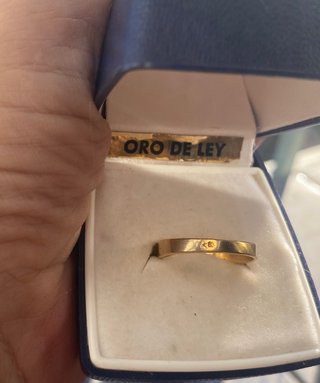 Anillo vintage chapado en oro