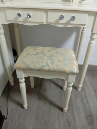 Tocador con Silla Blanco