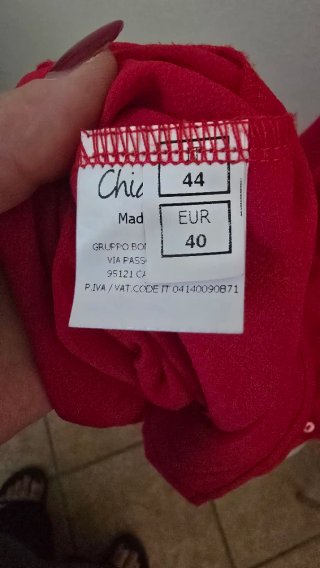 Camicia rossa da donna