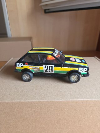 Coche Scalextric BP Rally Monte Carlo 1980