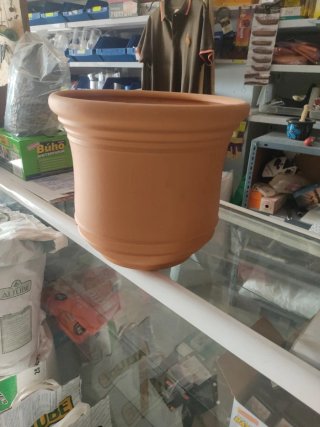Maceta campana terracota naranja