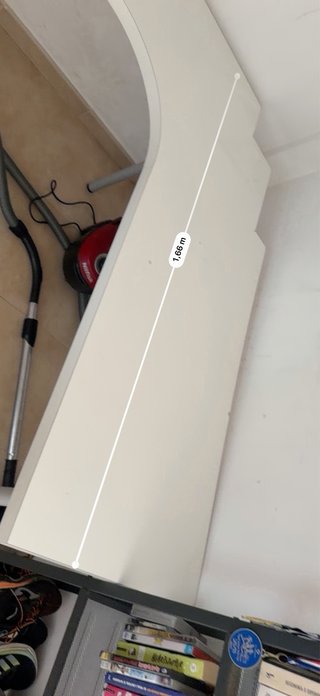Mesa de escritorio esquinera blanca