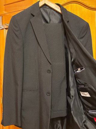 Traje Clockhouse Negro Rayas Diplomáticas