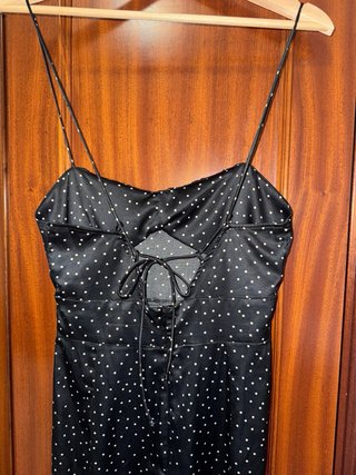 Vestido Zara lunares negro y blanco