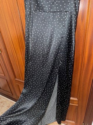 Vestido Zara lunares negro y blanco