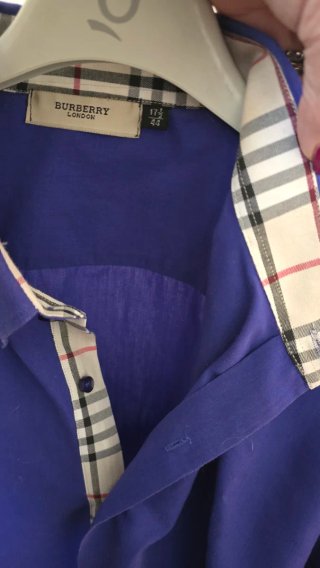 Camicia uomo Burberry blu taglia XL