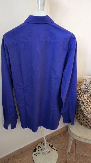 Camicia uomo Burberry blu taglia XL