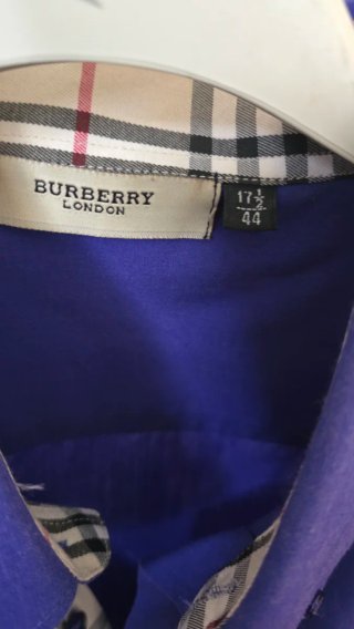 Camicia uomo Burberry blu taglia XL