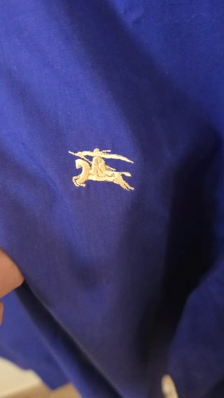 Camicia uomo Burberry blu taglia XL