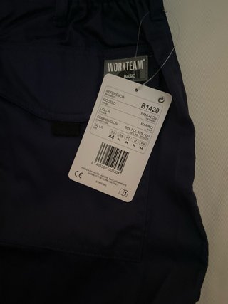 Pantalón Multibolsillos Workteam Azul