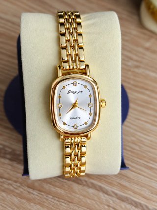 Reloj Yong Jie elegante dorado mujer
