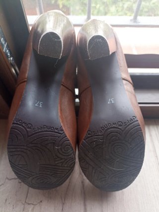 Zapatos de tacón marrones talla 37