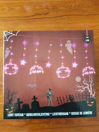 Cortina de Luces LED Halloween 104 LED