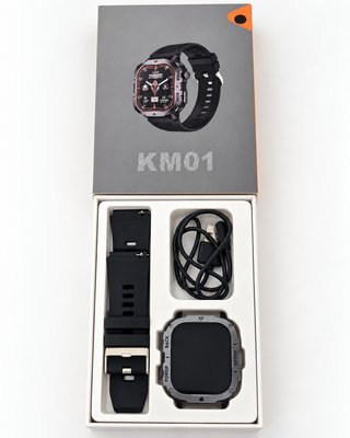 Smartwatch KMO1 Deportivo Caja y Cargador