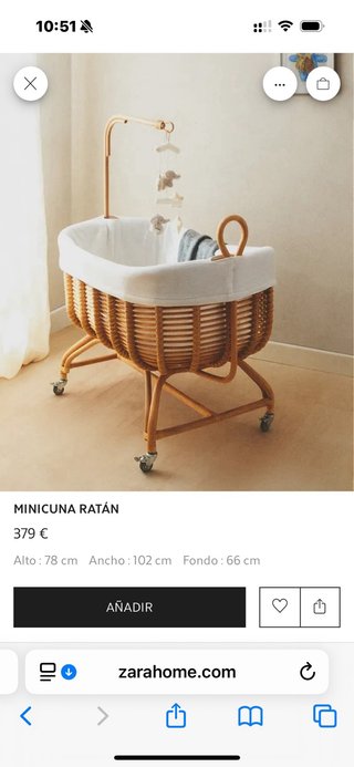 Minicuna Moisés Zara Home